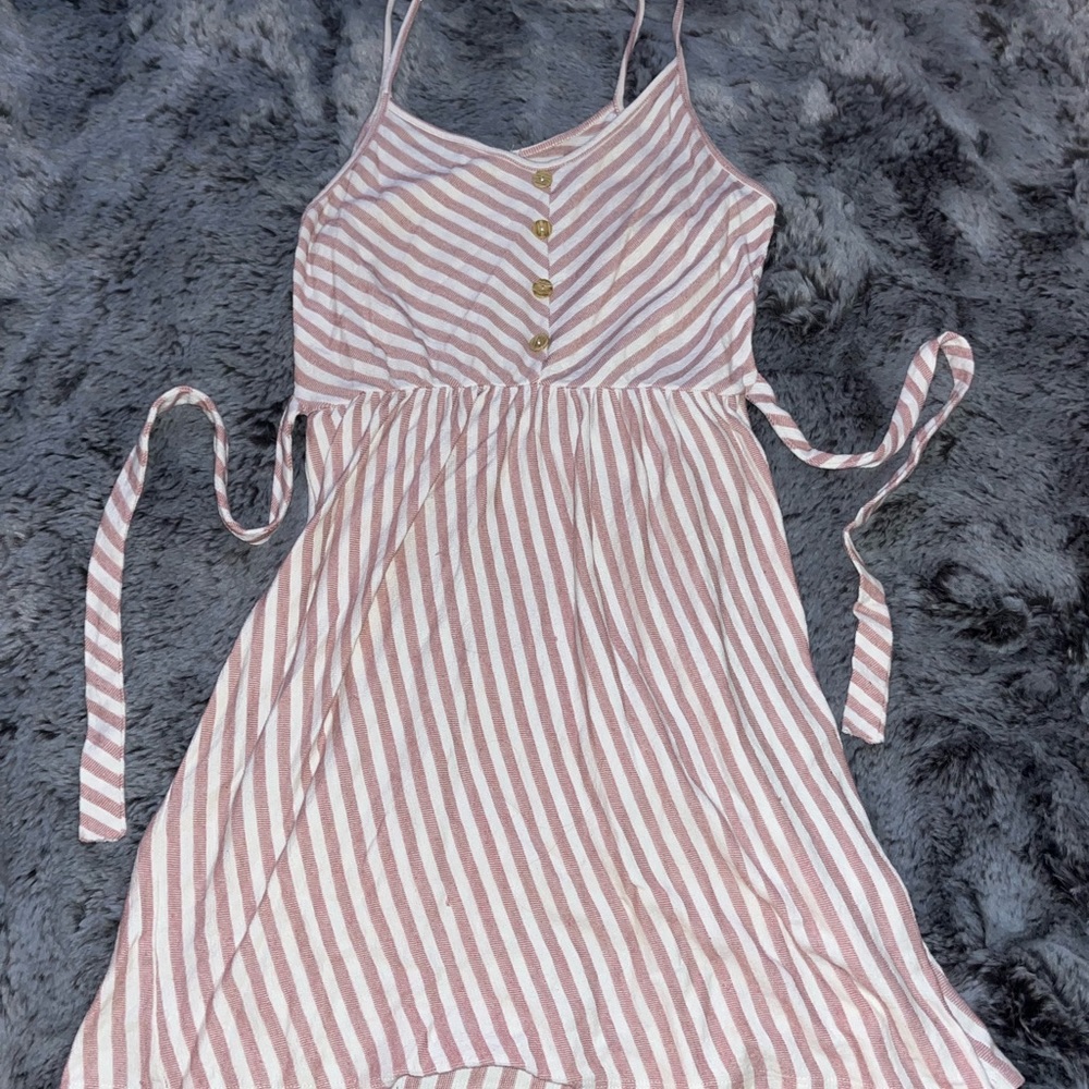Pink & white sundress